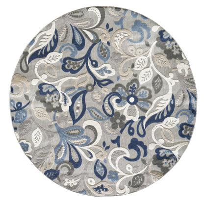 Domani Napa Floral Textured Indoor/ Outdoor Rug