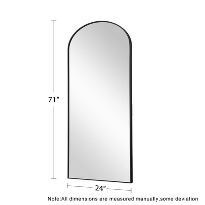 Dovelina Miroir mural à poser, miroir de sol à arche, miroir grand format