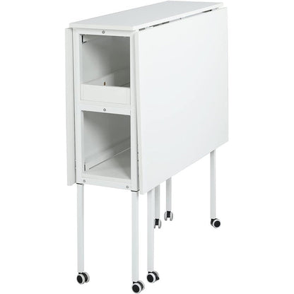 Table d'artisanat à hauteur réglable avec étagères de rangement, table de coupe pliable mobile pour le bureau à domicile, la salle de couture, la salle d'artisanat.