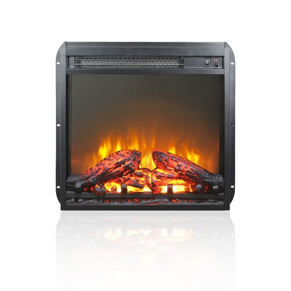 Insert de cheminée électrique avec réglage de la chaleur, de la luminosité, minuterie et protection contre la surchauffe, 1400W, homologué CSA.