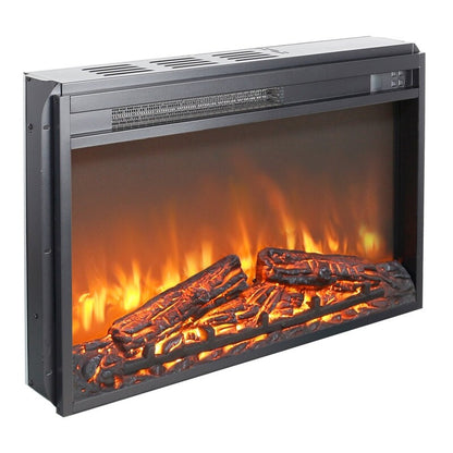 Insert de cheminée électrique avec réglage de la chaleur, de la luminosité, minuterie et protection contre la surchauffe, 1400W, homologué CSA.