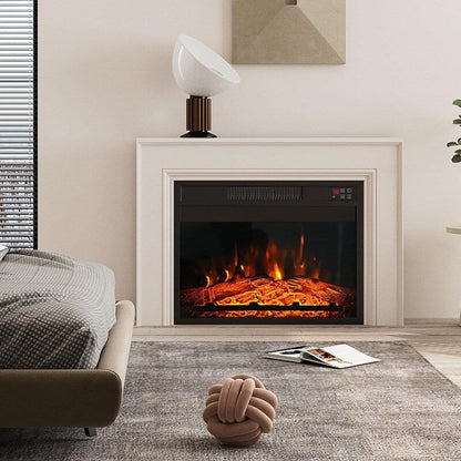 Insert de cheminée électrique avec réglage de la chaleur, de la luminosité, minuterie et protection contre la surchauffe, 1400W, homologué CSA.
