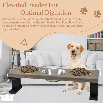 Farmhouse 3 Bowl Elevated Regular Feeder