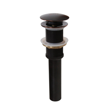 Robinet de lavabo à bec haut à simple levier en bronze huilé Elite et bonde à levier.