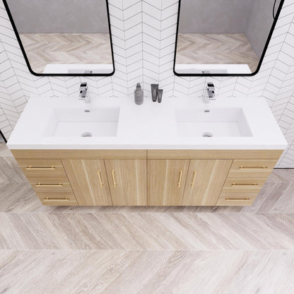 Meuble-lavabo Eliza de 183 cm (72 pouces) à poser avec double vasque
