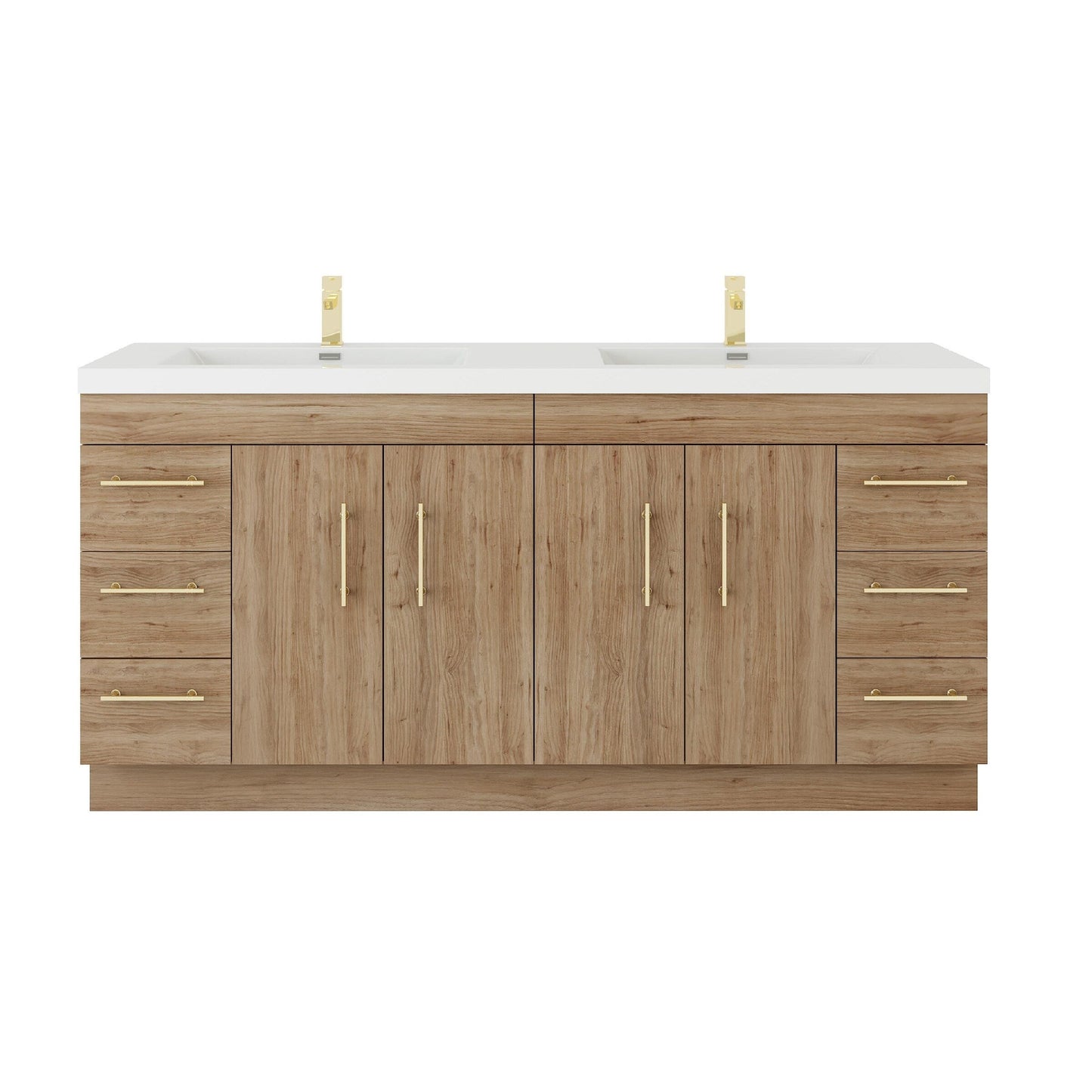 Meuble-lavabo Eliza de 183 cm (72 pouces) à poser avec double vasque