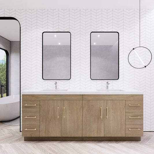 Meuble-lavabo Eliza de 183 cm (72 pouces) à poser avec double vasque