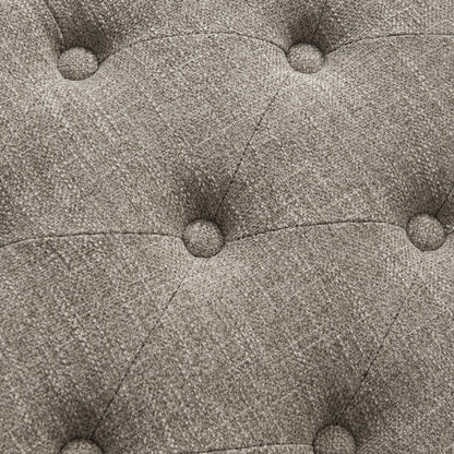 Banc à chaussures d'entrée, banc de rangement, tissu et bois massif, banc rembourré de 109 cm (43 pouces) pour salon et chambres à coucher