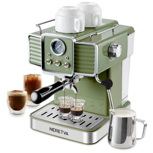Machine à café expresso avec mousseur de lait et vapeur