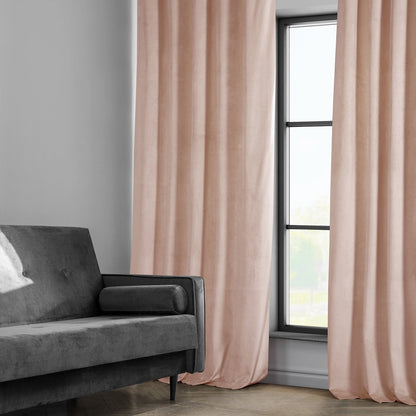 Exclusive Fabrics Heritage Plush Velvet Room Darkening Curtains (1 Panel) Luxury Velvet Curtains for Bedroom & Living Room.