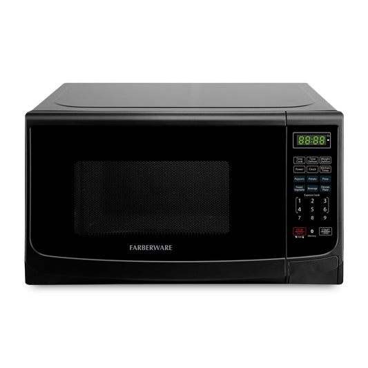 Four à micro-ondes de comptoir Farberware de 1000 watts et 1,1 pi3 avec éclairage LED et verrouillage enfant.