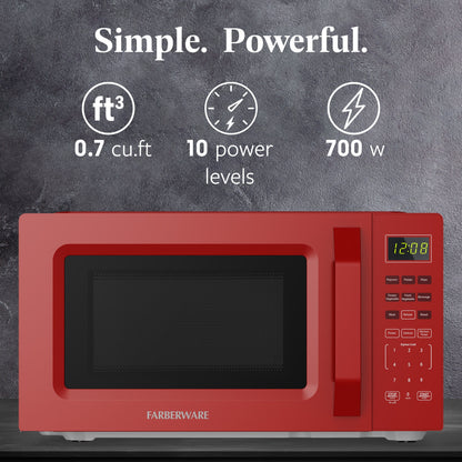 Four à micro-ondes compact de 700 watts pour comptoir de Farberware