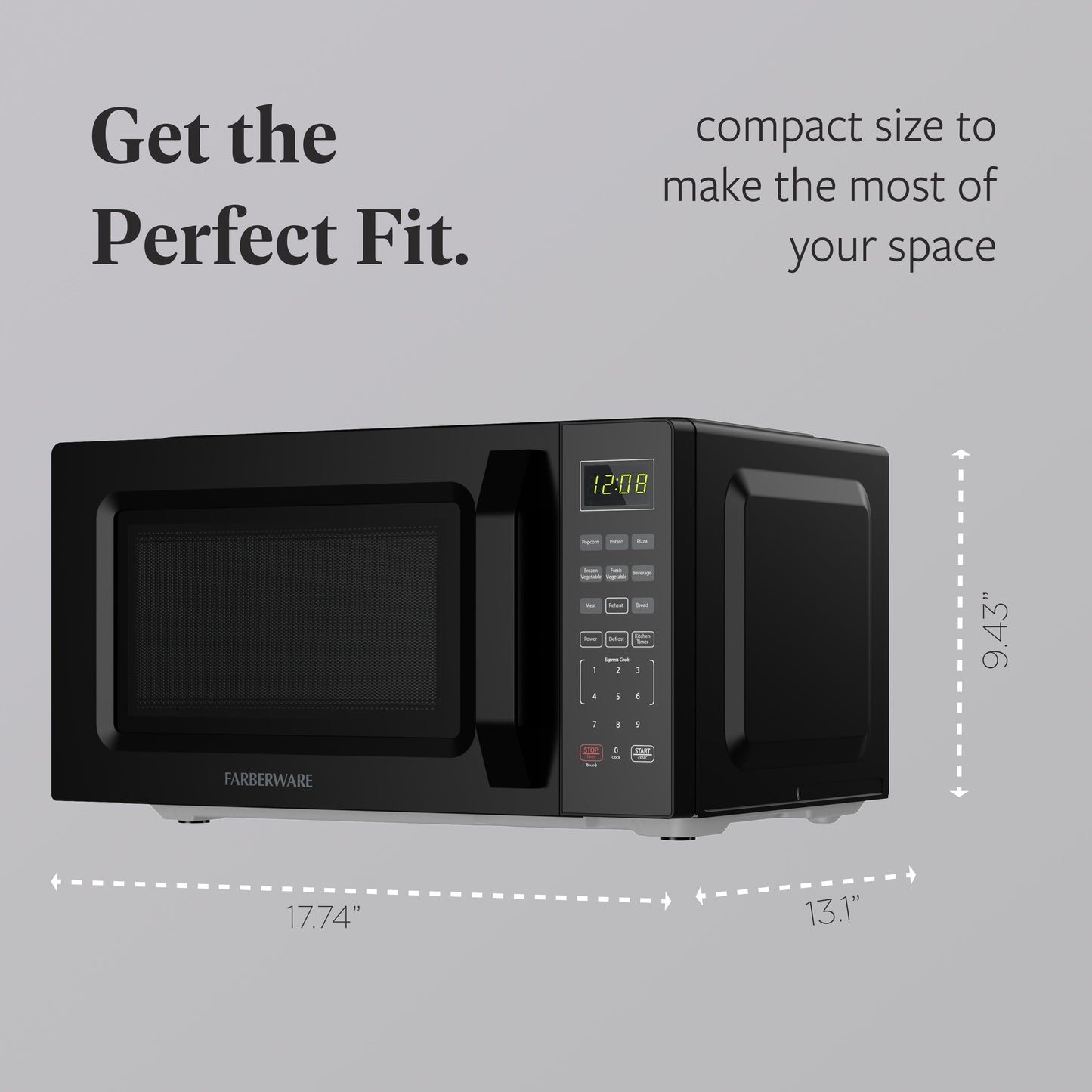 Four à micro-ondes compact de 700 watts pour comptoir de Farberware