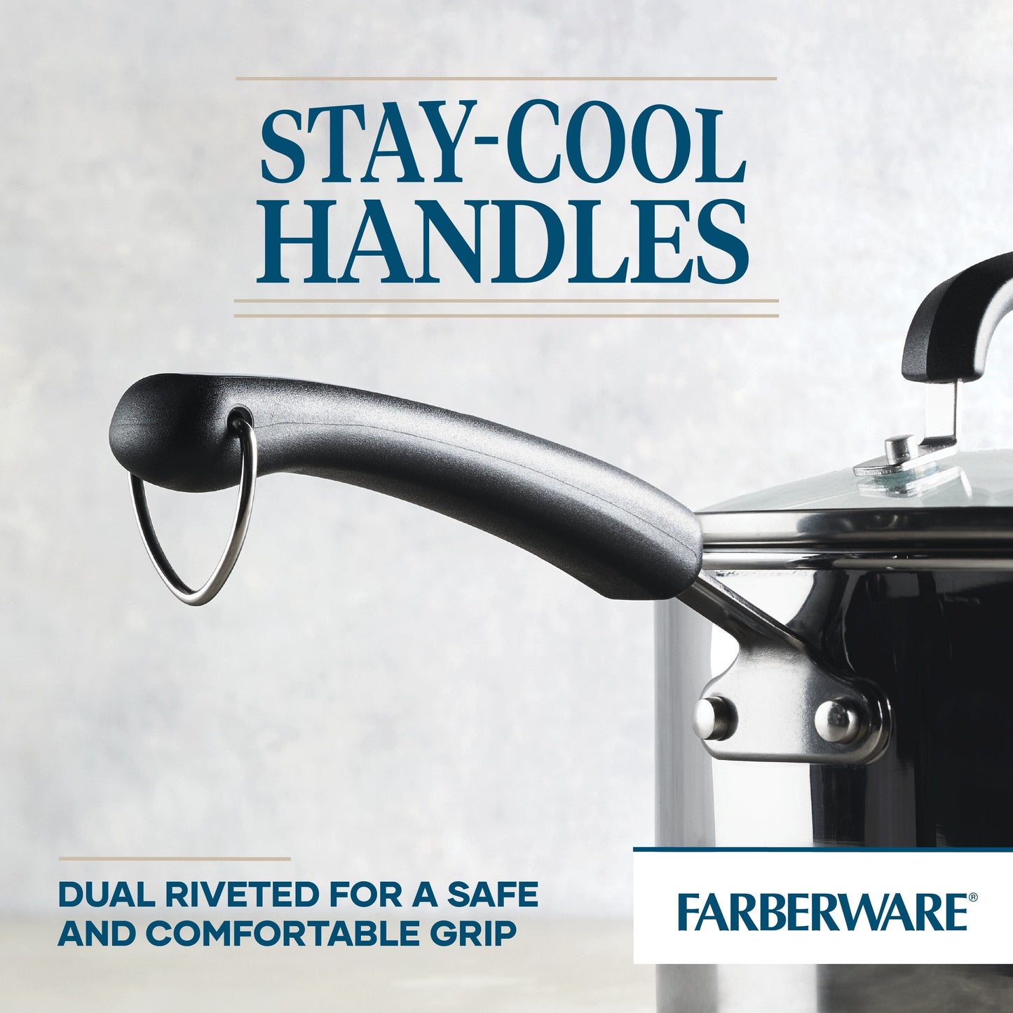 Ensemble de casseroles et poêles en acier inoxydable Farberware Brilliance, 10 pièces