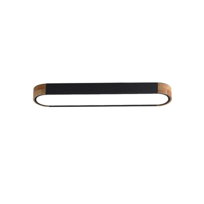 Éclairage encastré ovale allongé en bois style farmhouse, LED dimmable - 37 3000k/6000k