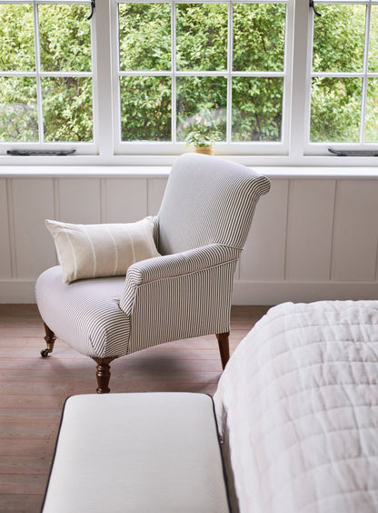 Fauteuil Finley, rayures noires