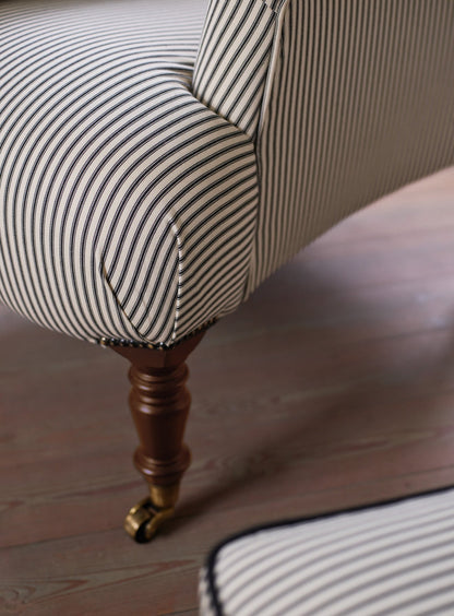 Fauteuil Finley, rayures noires