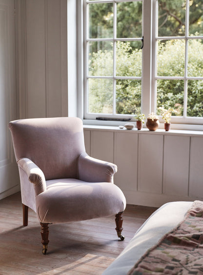 Fauteuil Finley, velours Clover