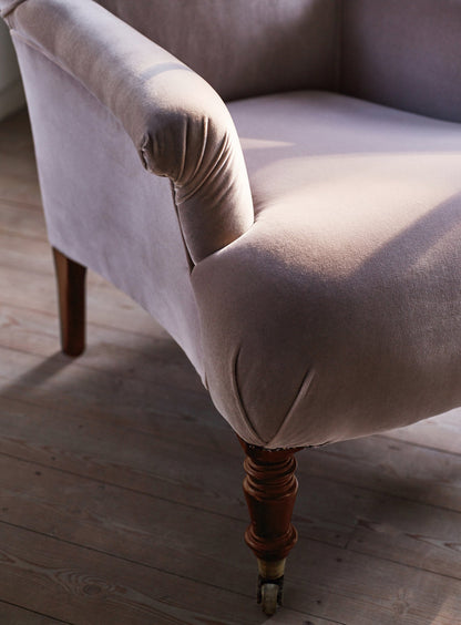 Fauteuil Finley, velours Clover