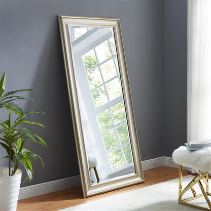 Grand miroir mural rectangulaire avec cadre - Miroir de sol pleine longueur, miroir corporel pour chambre à coucher et dressing.
