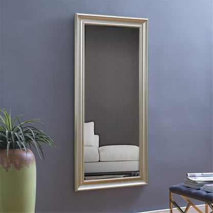 Grand miroir mural rectangulaire avec cadre - Miroir de sol pleine longueur, miroir corporel pour chambre à coucher et dressing.