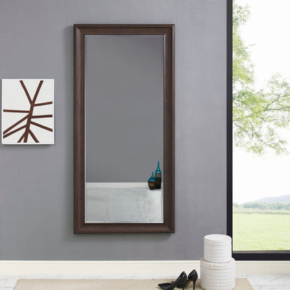 Grand miroir mural rectangulaire avec cadre - Miroir de sol pleine longueur, miroir corporel pour chambre à coucher et dressing.