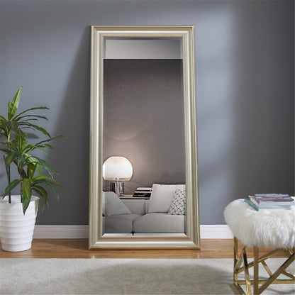 Grand miroir mural rectangulaire avec cadre - Miroir de sol pleine longueur, miroir corporel pour chambre à coucher et dressing.