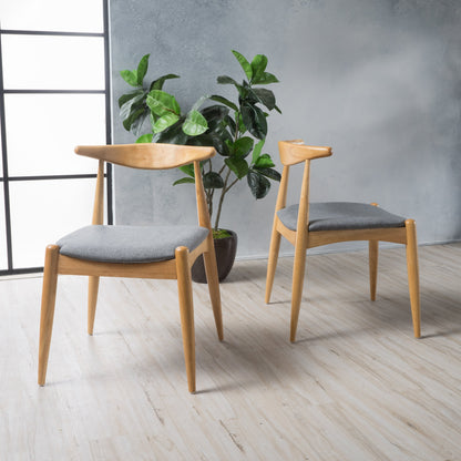 Chaises de salle à manger Francie, style moderne du milieu du siècle (lot de 2) par Christopher Knight Home - 52,1 cm L x 51,4 cm l x 75,6 cm h