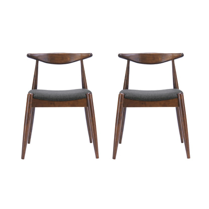 Chaises de salle à manger Francie, style moderne du milieu du siècle (lot de 2) par Christopher Knight Home - 52,1 cm L x 51,4 cm l x 75,6 cm h