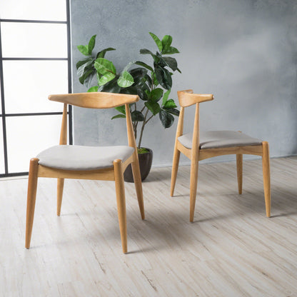 Chaises de salle à manger Francie, style moderne du milieu du siècle (lot de 2) par Christopher Knight Home - 52,1 cm L x 51,4 cm l x 75,6 cm h