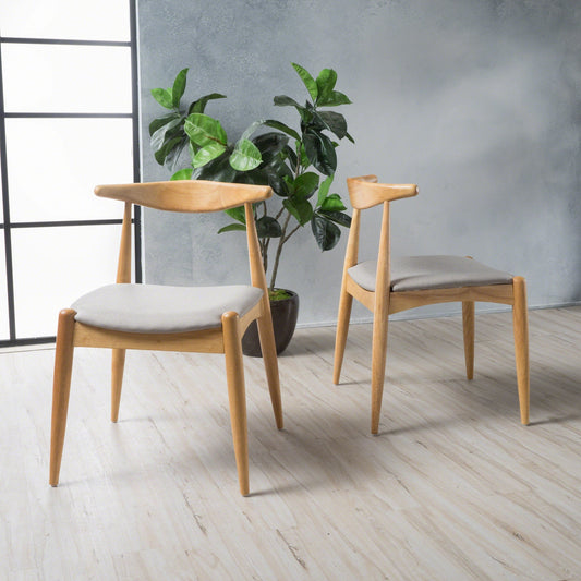 Chaises de salle à manger Francie, style moderne du milieu du siècle (lot de 2) par Christopher Knight Home - 52,1 cm L x 51,4 cm l x 75,6 cm h