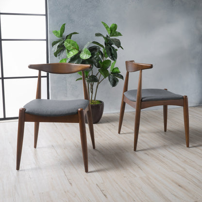 Chaises de salle à manger Francie, style moderne du milieu du siècle (lot de 2) par Christopher Knight Home - 52,1 cm L x 51,4 cm l x 75,6 cm h