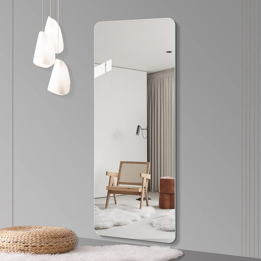 Grand miroir mural sans cadre pour voir tout le corps