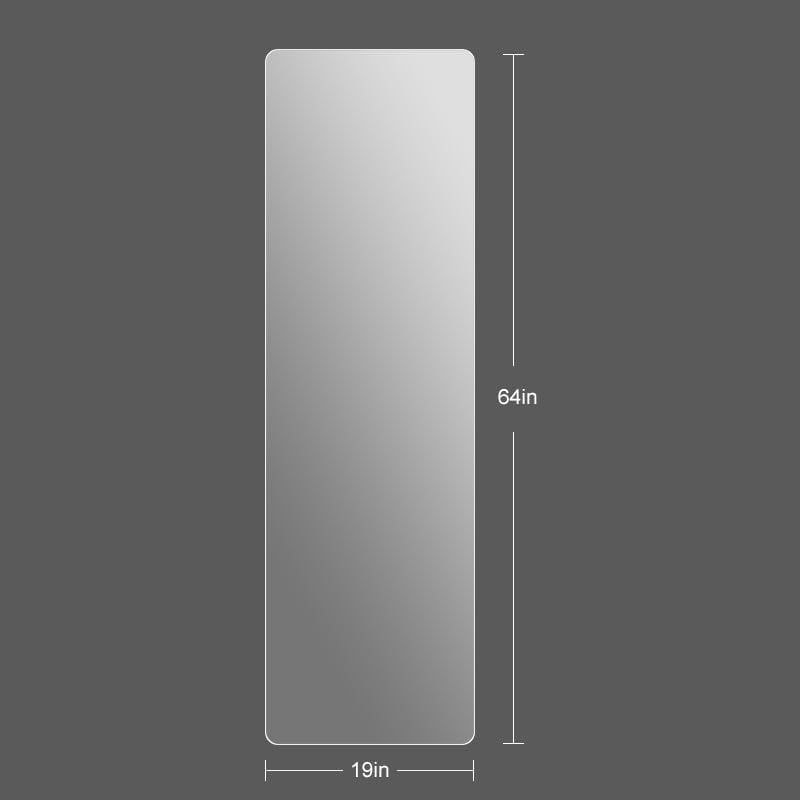 Grand miroir mural sans cadre pour voir tout le corps