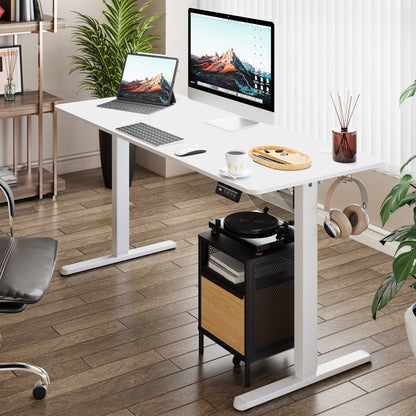 Bureau debout électrique réglable en hauteur Futzca, bureau informatique avec plateau de séparation