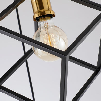Suspension géométrique pour escalier, hauteur réglable, 5 ou 7 lumières.