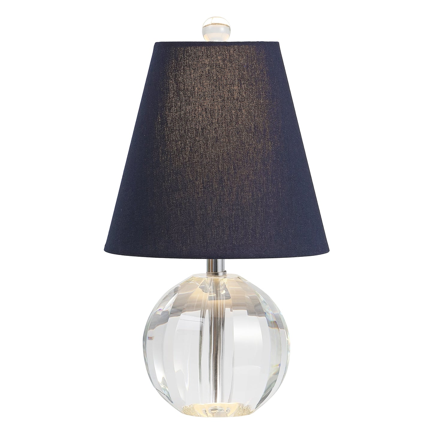 Lampe de table LED Goddard 16 à boule de cristal/métal, par JONATHAN Y