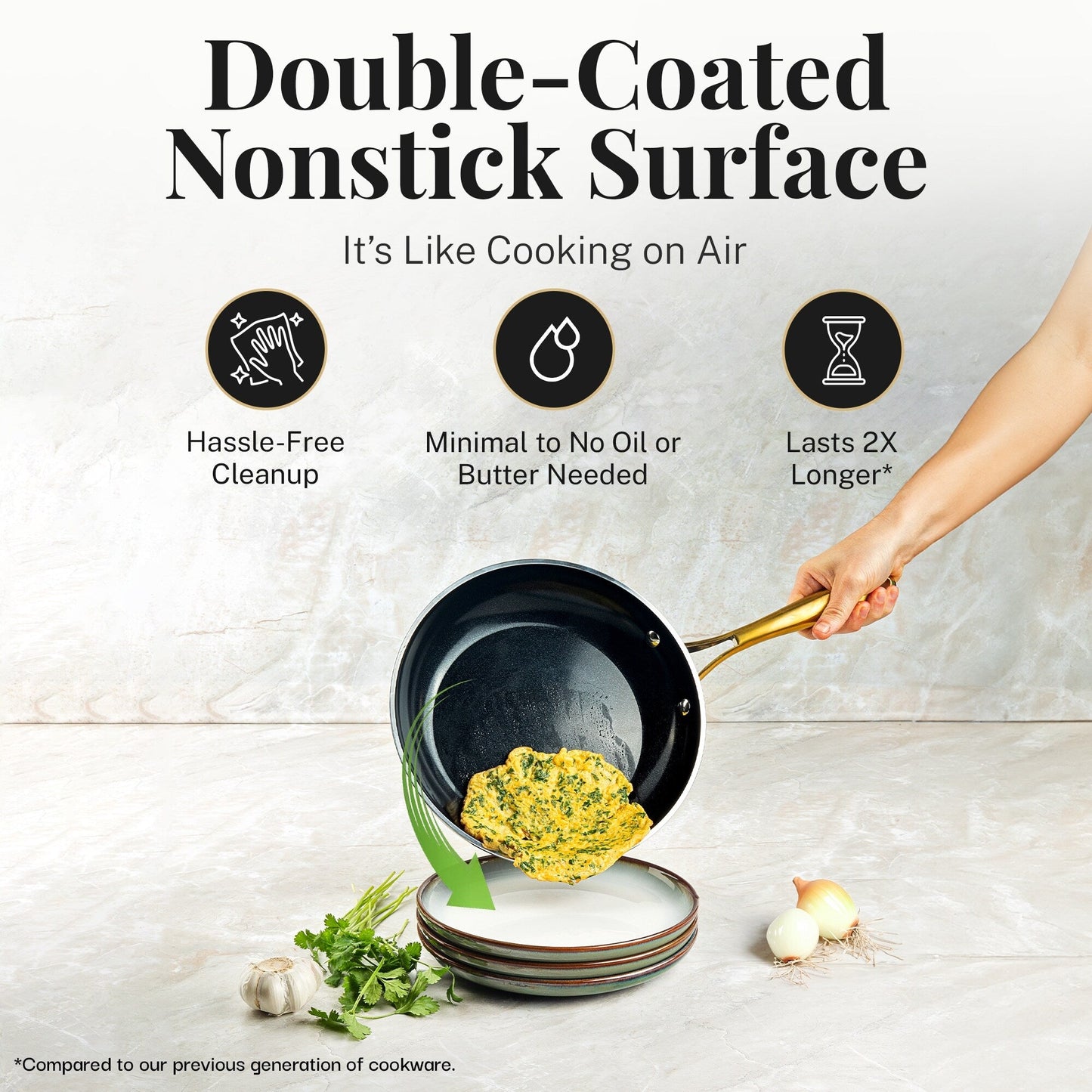 Gotham Steel Ensemble de 15 pièces de casseroles et poêles noires ultra antiadhésives en céramique avec ustensiles