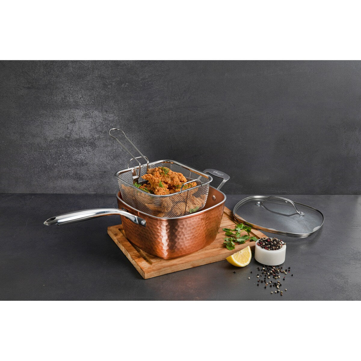 Ensemble de 20 pièces de batterie de cuisine antiadhésive Gotham Steel à surface martelée