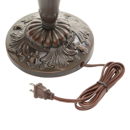 Gracewood Hollow Asdreni Lampe Tiffany en verre dépoli de 50,8 cm - 35,56L x 35,56l x 51,43H