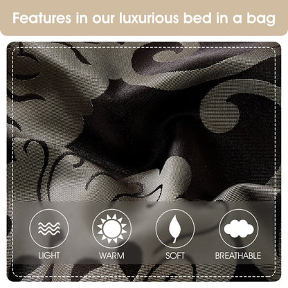 Ensemble de Couette Nanshing Brie 9 Pièces en Jacquard Floral