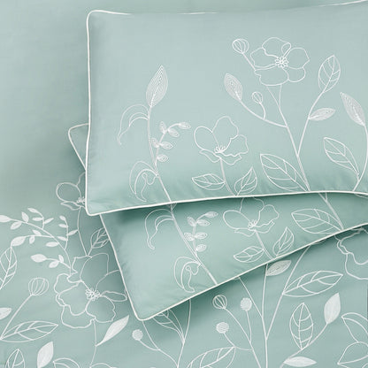 Ensemble de couette Nanshing Taylor 7 pièces à motifs floraux botaniques