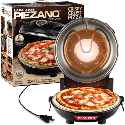 Four à pizza électrique Granitestone Piezano pour intérieur/extérieur avec pierre de céramique