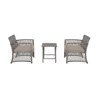 Ensemble de bistro pour terrasse en osier Heritage Outdoor, 3 pièces