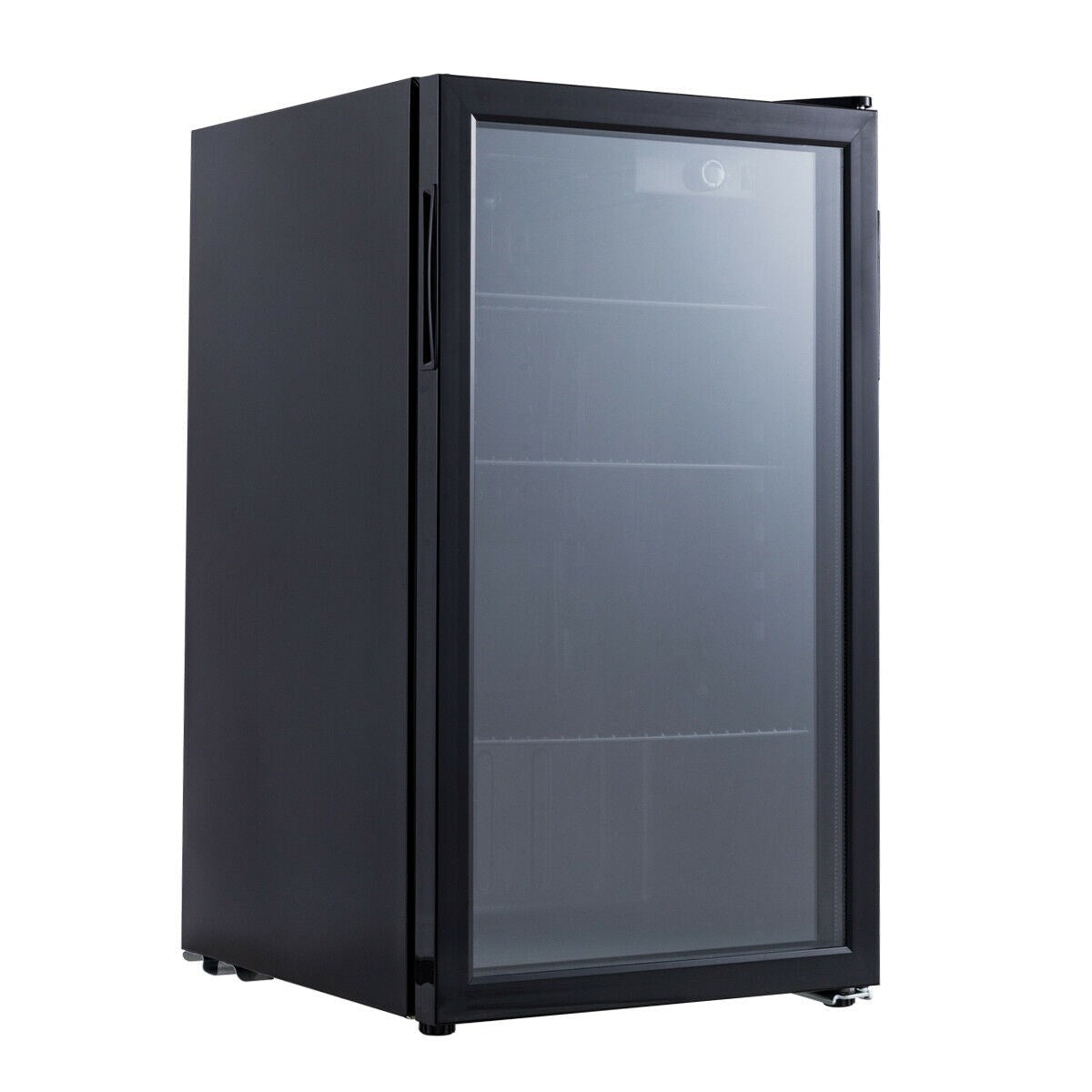 Gymax Réfrigérateur à boissons pour 120 canettes, mini-réfrigérateur pour bière, vin, soda et autres boissons