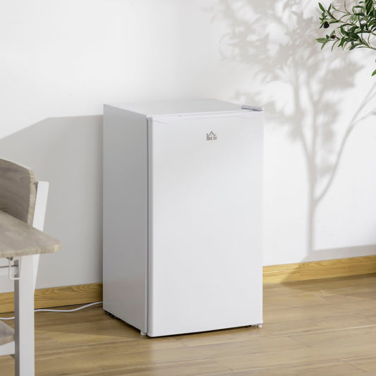 Mini réfrigérateur HOMCOM 3.2 pi³ avec congélateur, réfrigérateur compact à porte simple avec thermostat réglable pour chambre à coucher