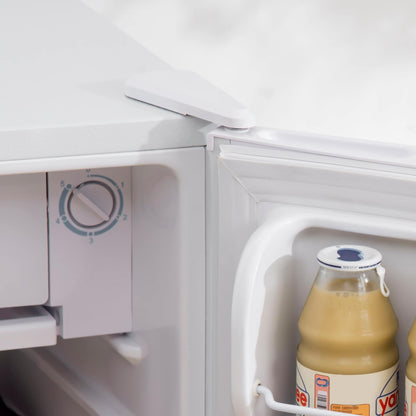 Mini réfrigérateur HOMCOM 3.2 pi³ avec congélateur, réfrigérateur compact à porte simple avec thermostat réglable pour chambre à coucher
