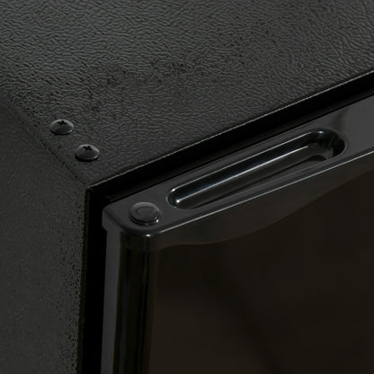 Mini réfrigérateur HOMCOM 3.2 pi³ avec congélateur, réfrigérateur compact à porte simple avec thermostat réglable pour chambre à coucher