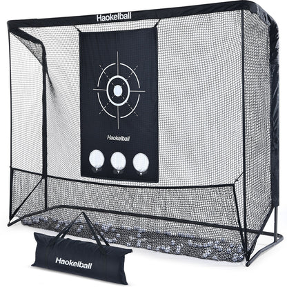 Réseau de golf Haokelball 3x2,3m, filet d'entraînement de golf avec cible en tissu, filet de frappe de golf robuste