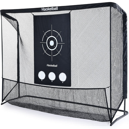 Réseau de golf Haokelball 3x2,3m, filet d'entraînement de golf avec cible en tissu, filet de frappe de golf robuste